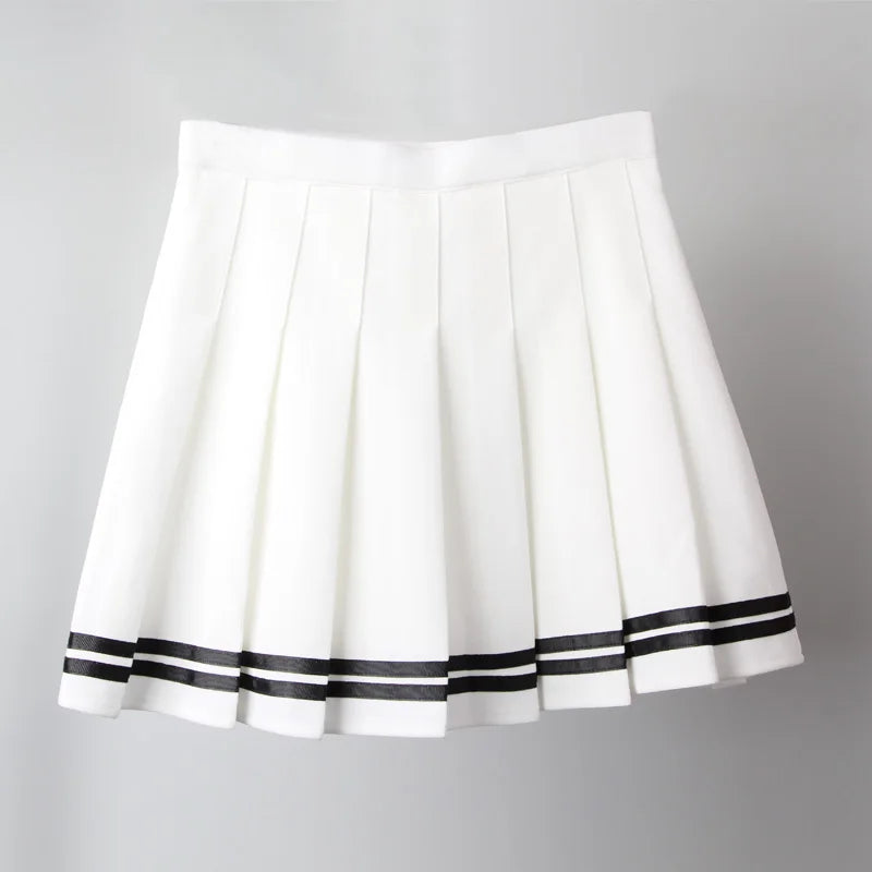 Jupe plissée taille haute