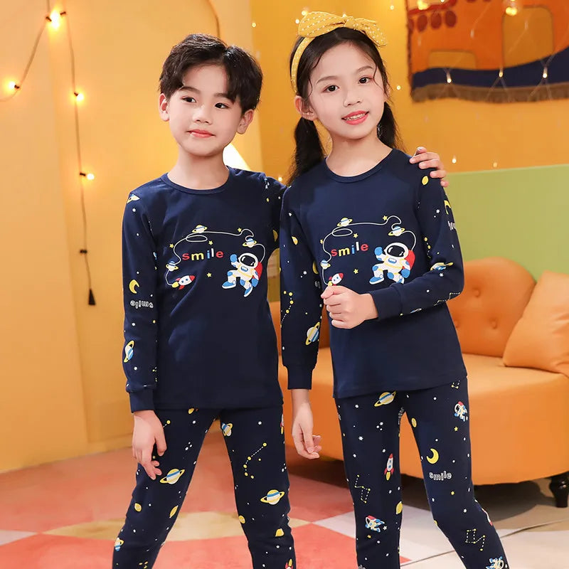 Pijama de Algodón con Estampado de Astronauta