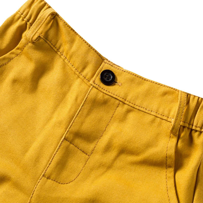 Short Infantil de Algodón con Cinturón para Niño