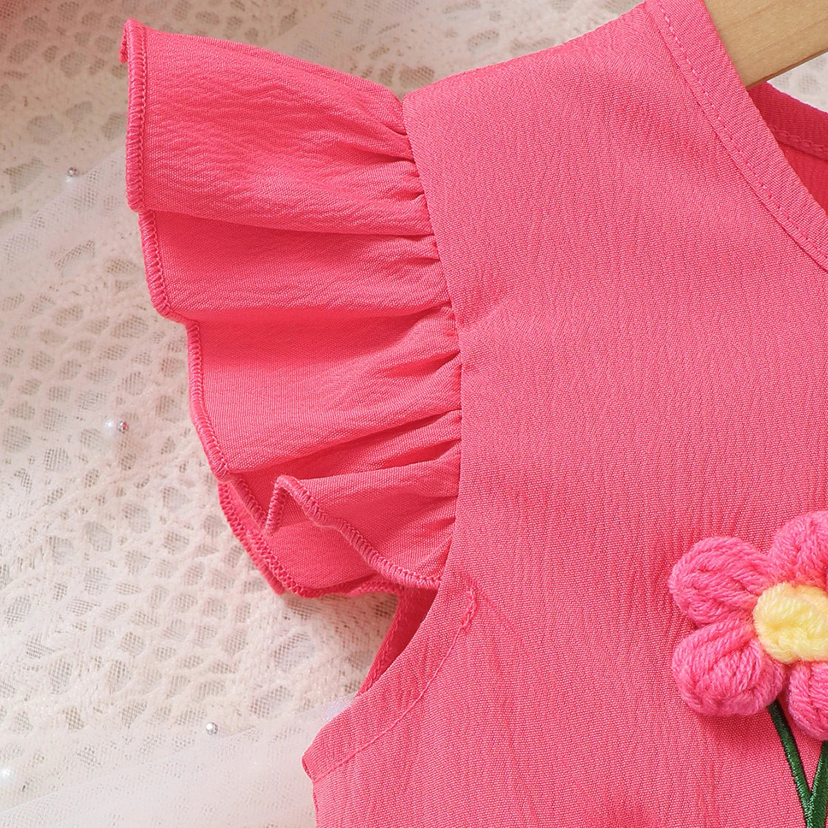 Vestido Floral de Verano con Mini Bolso para Niña