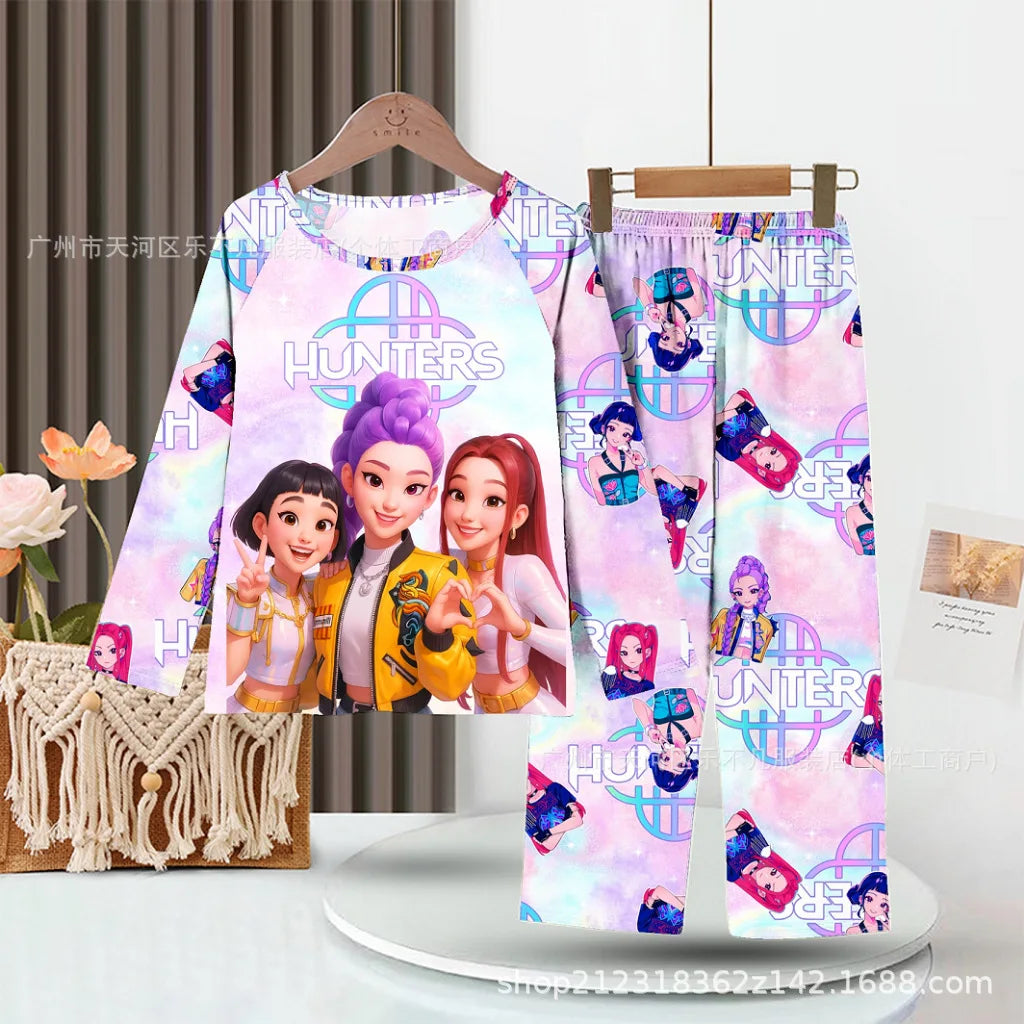 Pijama infantil de manga larga con estampado de estilo divertido
