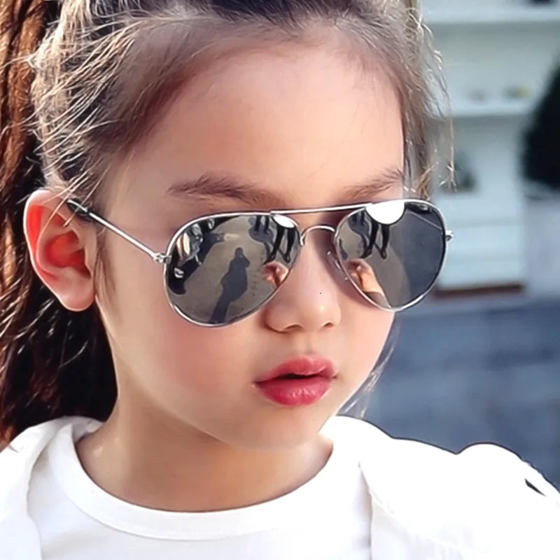 Gafas de sol aviador infantiles de metal