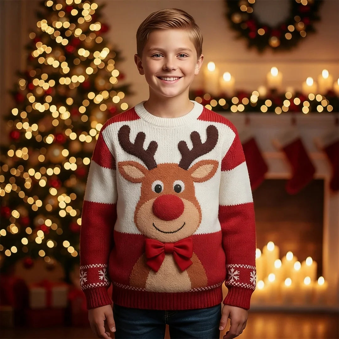 Sudadera Infantil con Capucha y Estampado 3D