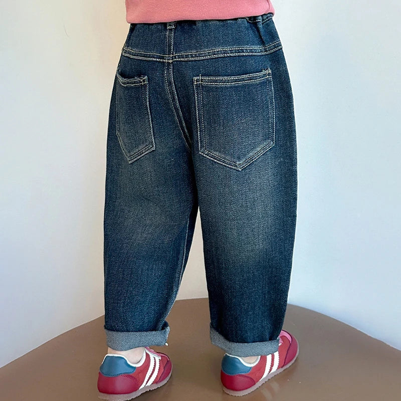 Jeans Infantil con Estampado de Dibujos Animados