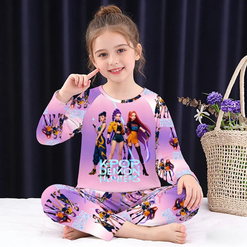 Pijama infantil de manga larga con estampado de estilo divertido