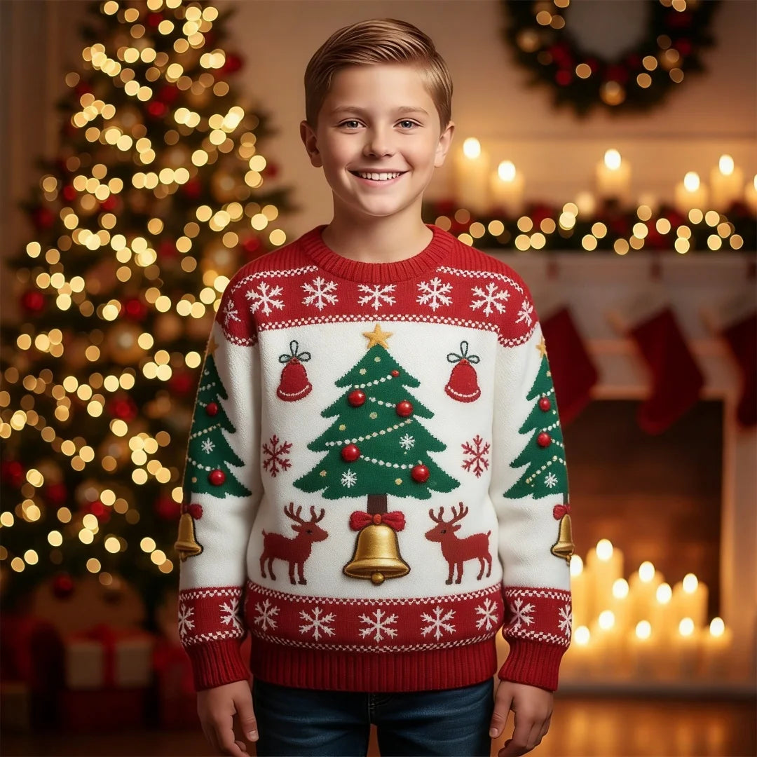 Sudadera Infantil con Capucha y Estampado 3D