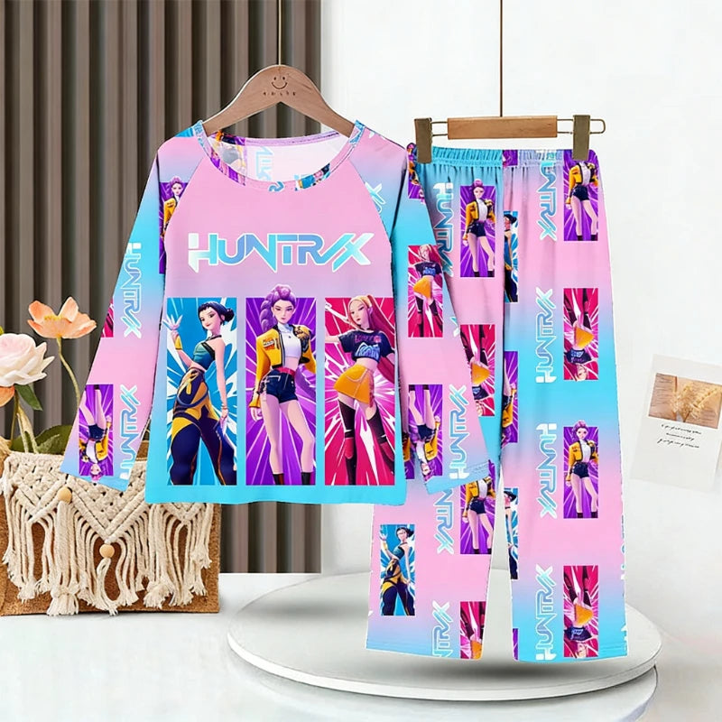 Pijama infantil de manga larga con estampado de estilo divertido