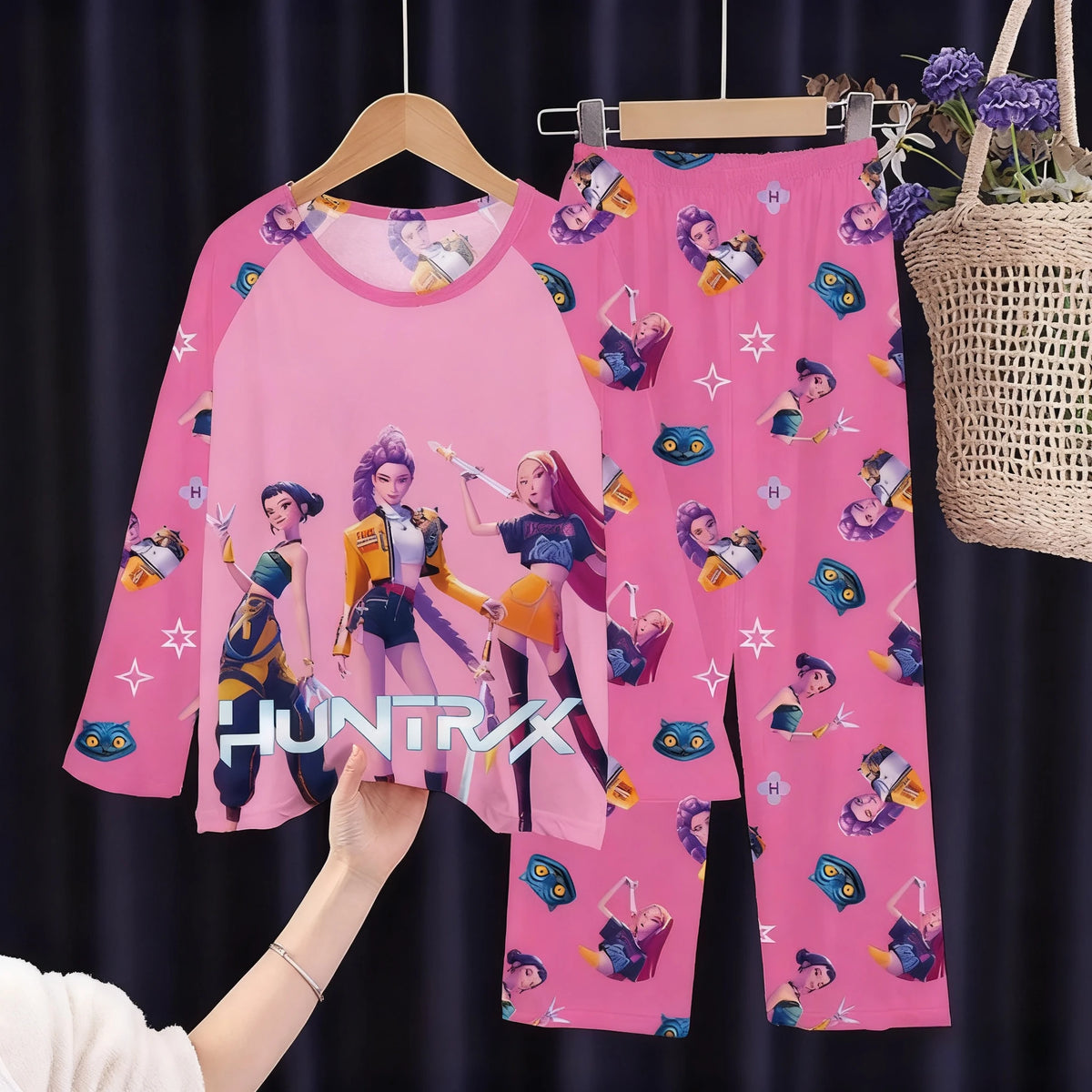 Pijama infantil de manga larga con estampado de estilo divertido