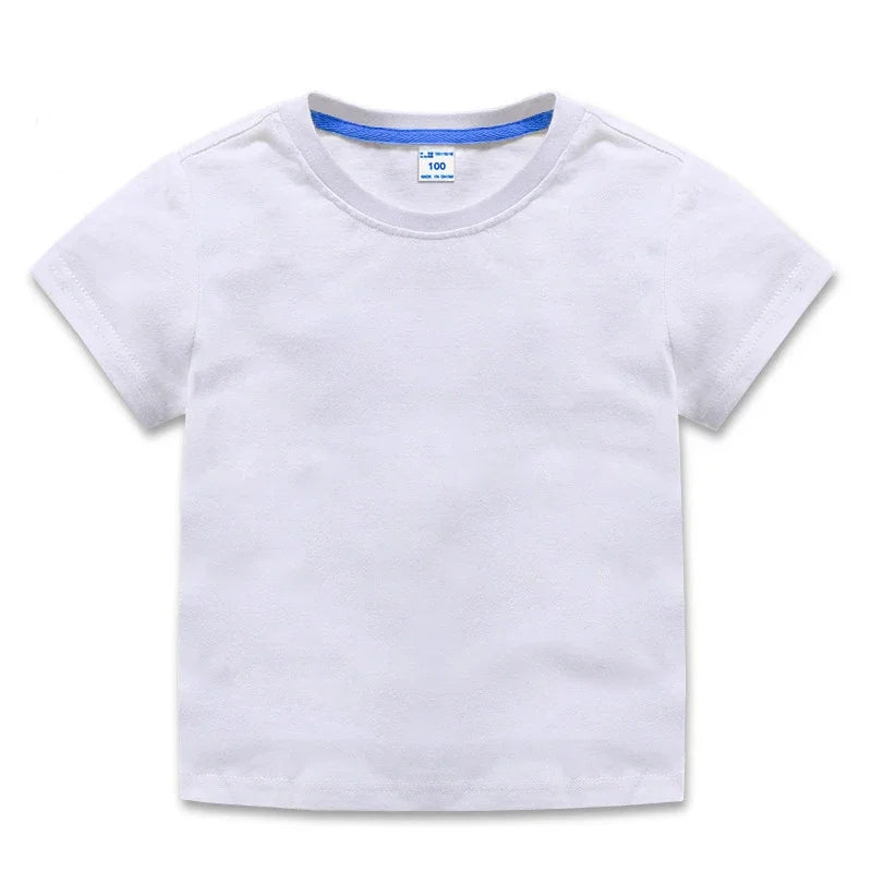 Camiseta Infantil Básica de Algodón
