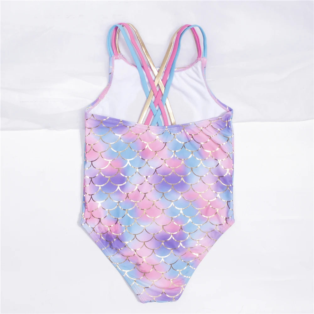 Maillot de bain une pièce pour fille avec détail coquillage