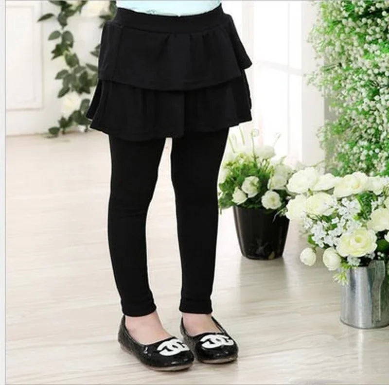 Legging Infantil con Falda de Capas
