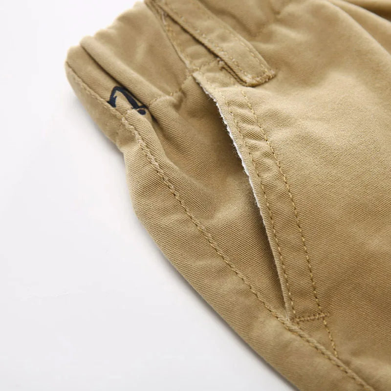 Short Infantil de Algodón con Estampado de Anclas para Niño