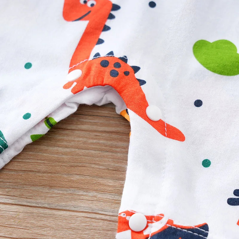 Cotton Dinosaur Romper for Baby