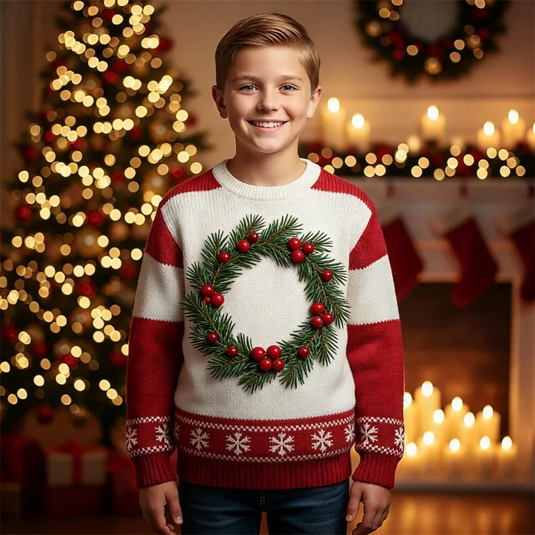 Sudadera Infantil con Capucha y Estampado 3D