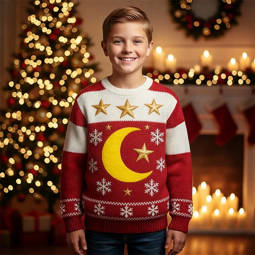 Sudadera Infantil con Capucha y Estampado 3D
