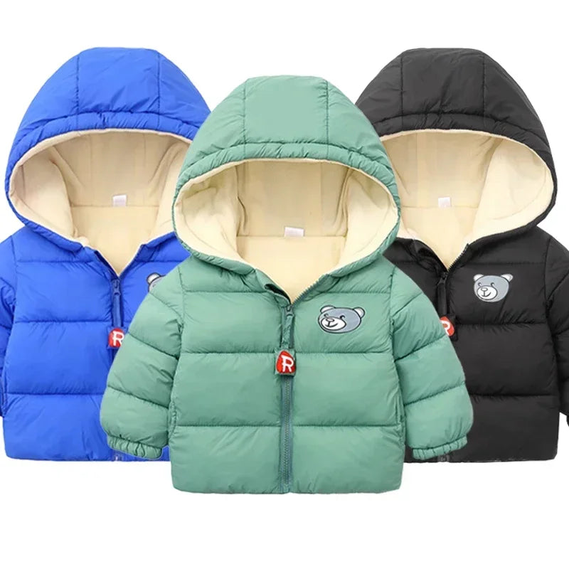 Chaqueta Infantil de Invierno con Capucha para Niño