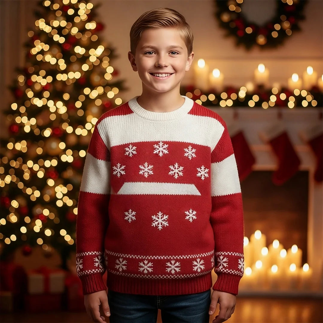 Sudadera Infantil con Capucha y Estampado 3D