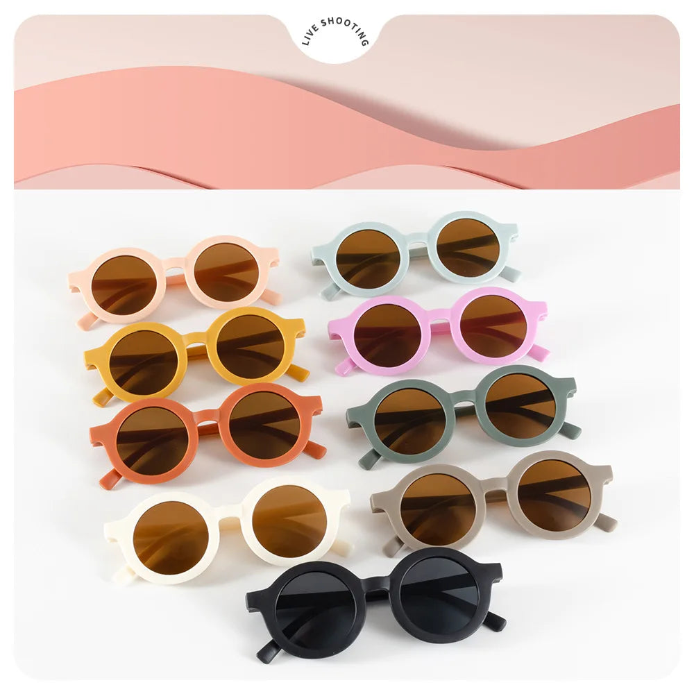 Gafas de sol redondas para bebé y niños de 1 a 7 años