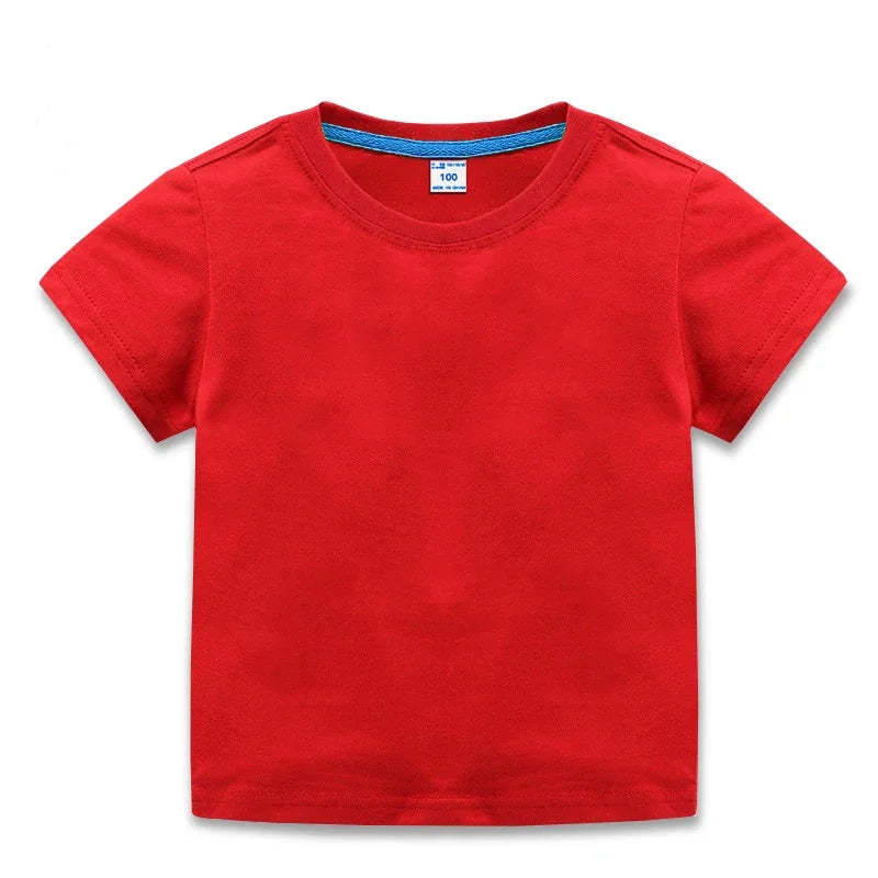 Camiseta Infantil Básica de Algodón