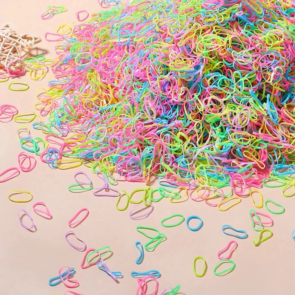 Élastiques à Cheveux Colorés pour Enfants