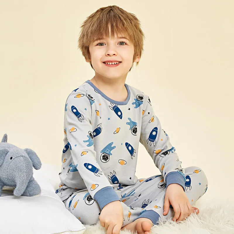 Pijama de Algodón con Estampado de Astronauta