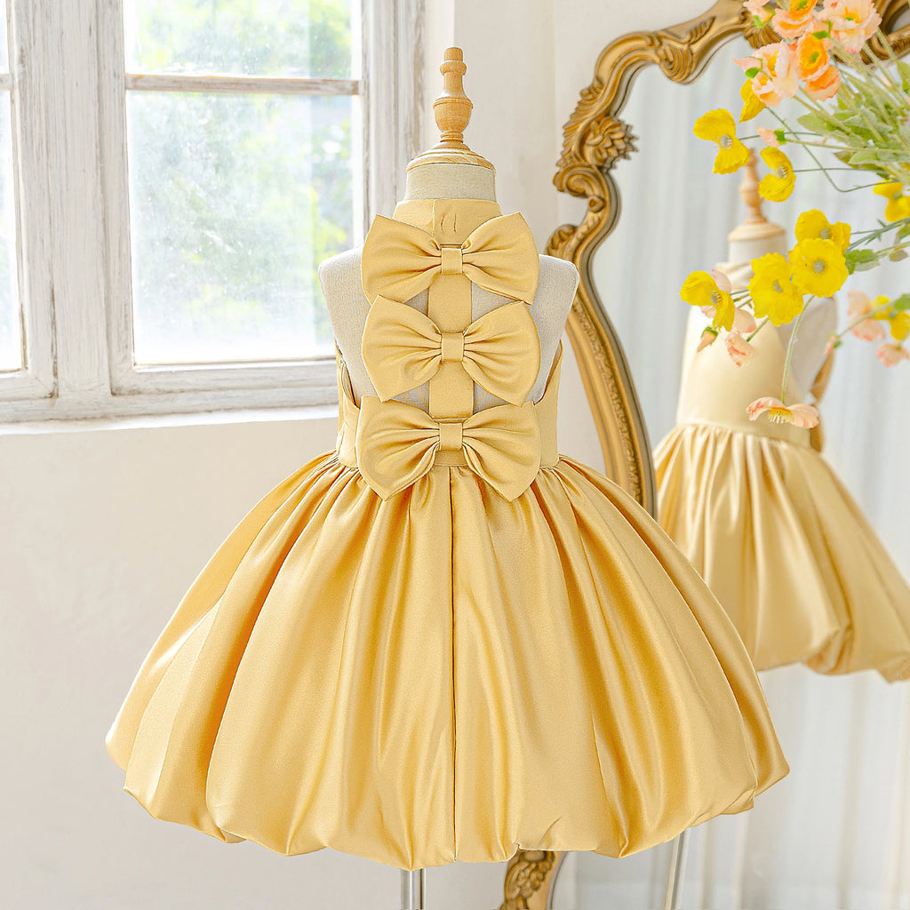 Robe de cérémonie pour enfant avec nœud