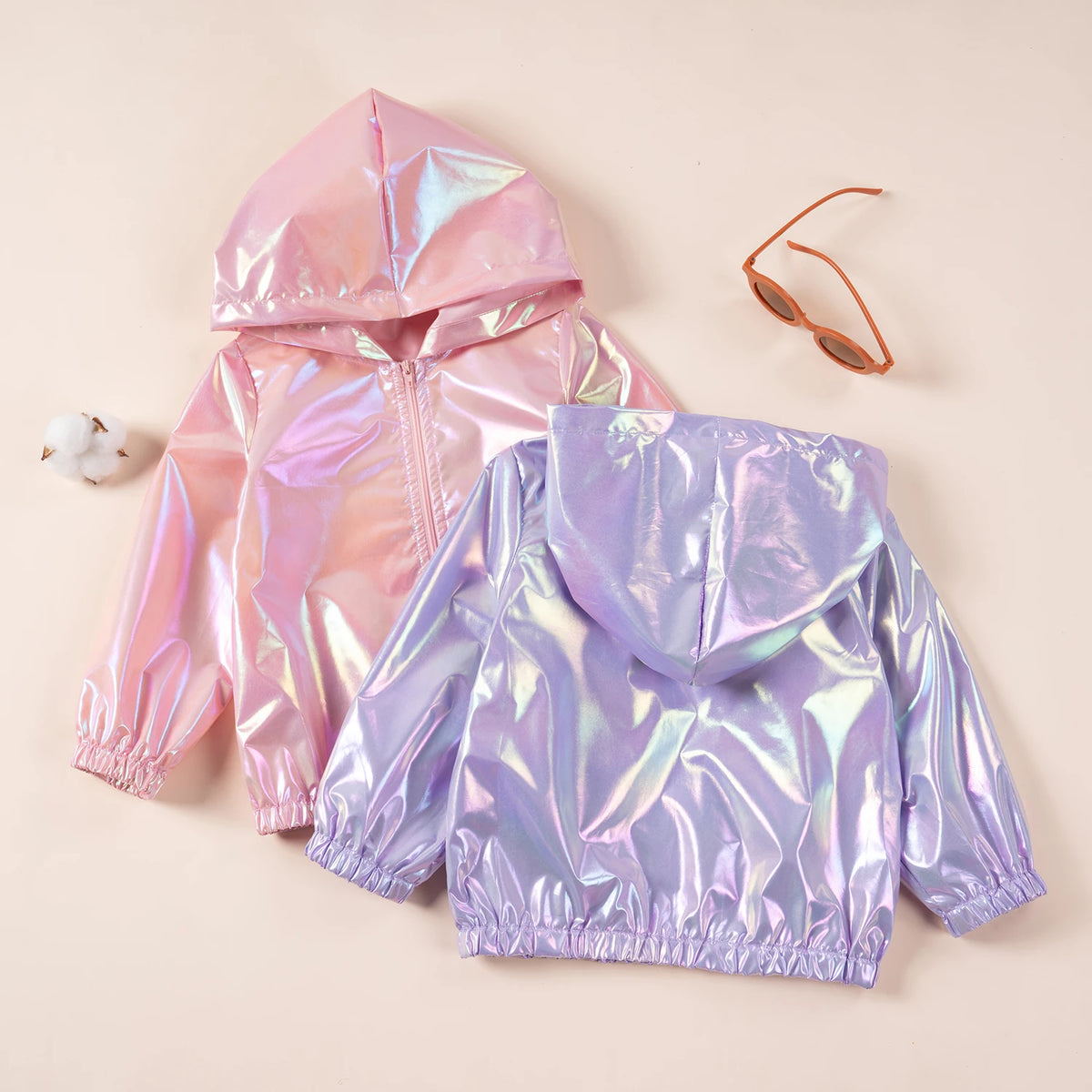 Chaqueta Infantil Ligera con Capucha y Cremallera