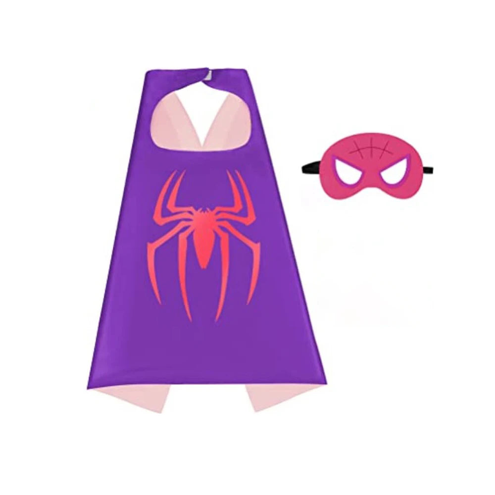 Capa Infantil de Superhéroe con Máscara