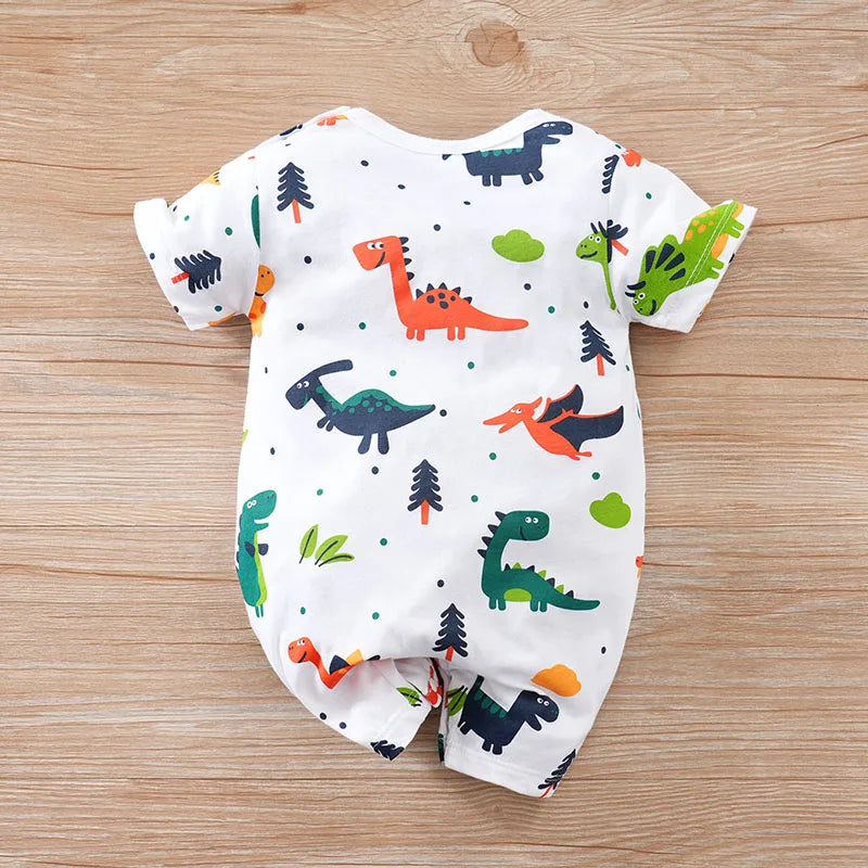Cotton Dinosaur Romper for Baby