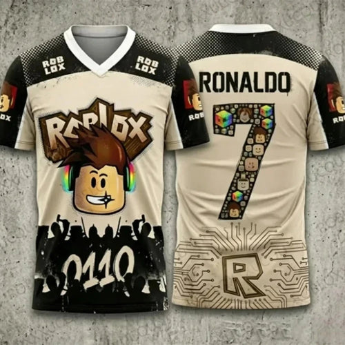 Camiseta Infantil Estampada de Estilo Gamer
