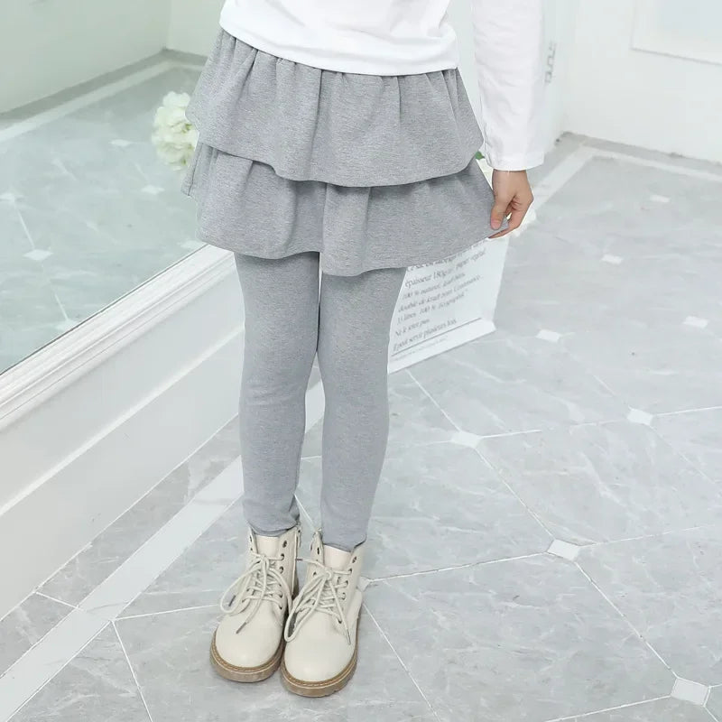 Legging Infantil con Falda de Capas