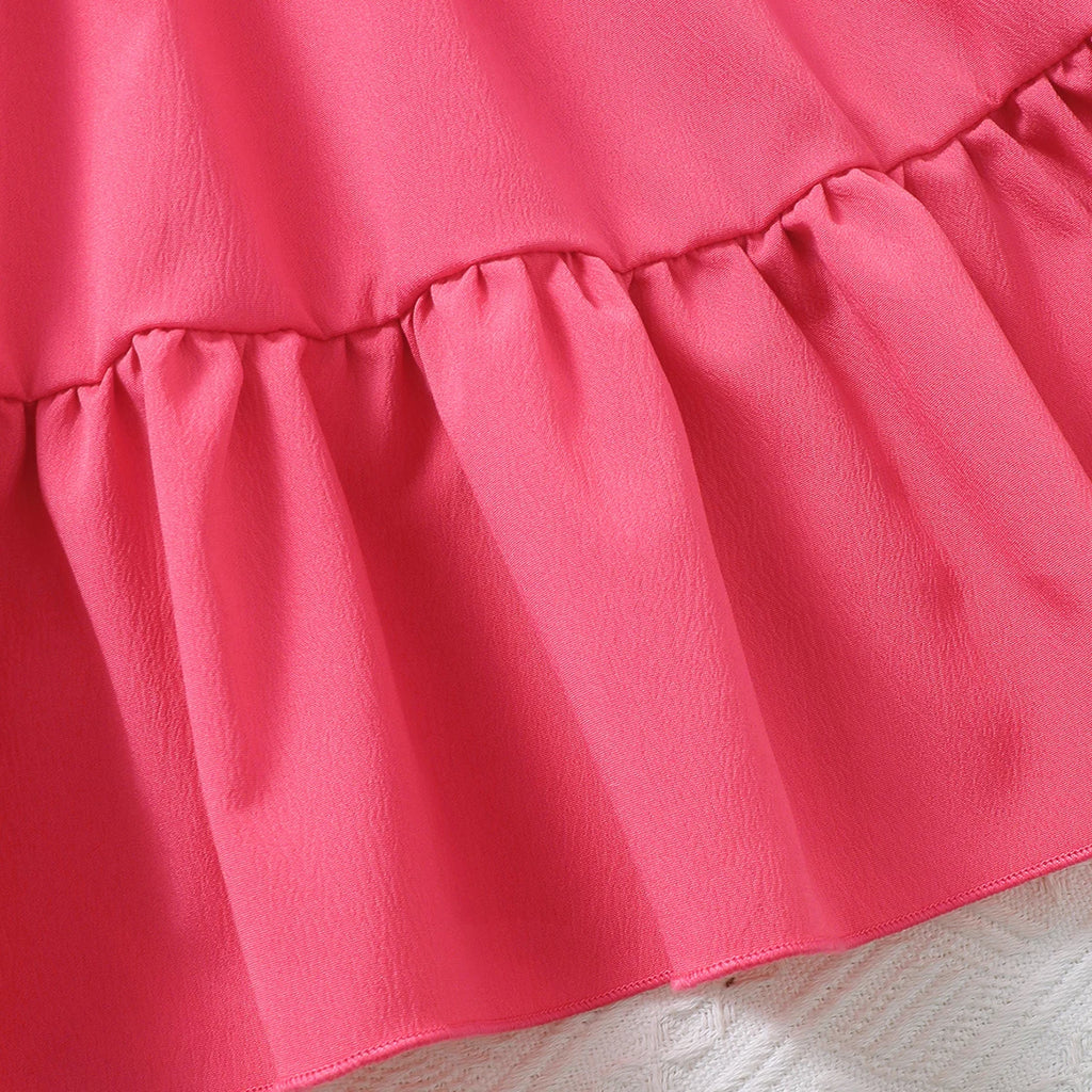 Robe d'été florale avec mini-sac à main pour fille
