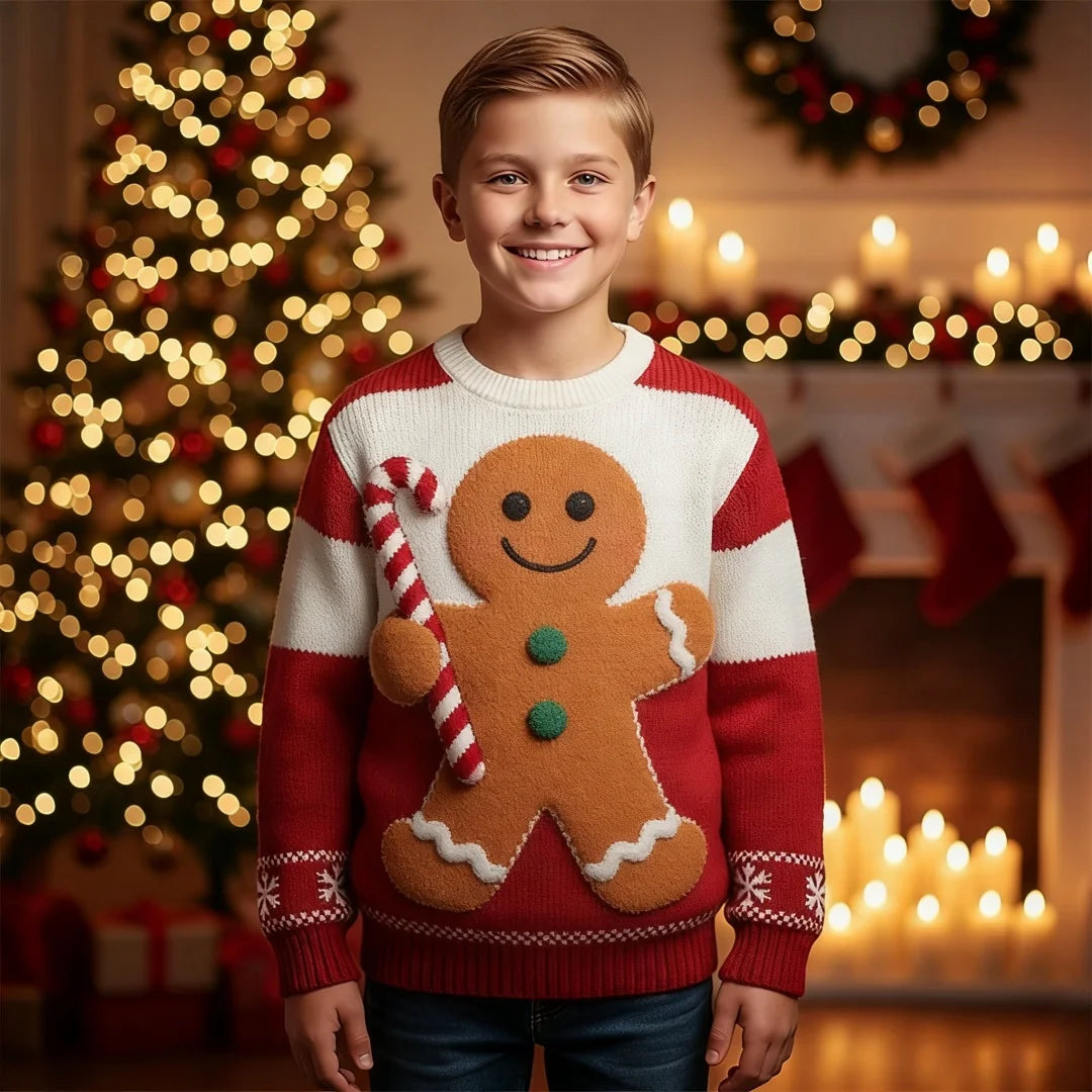 Sudadera Infantil con Capucha y Estampado 3D