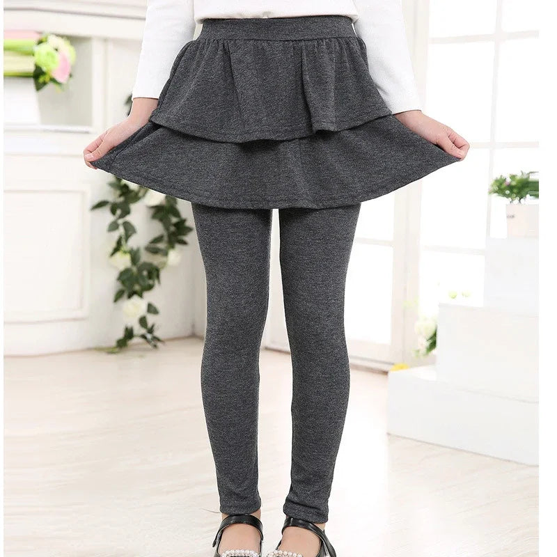 Legging Infantil con Falda de Capas
