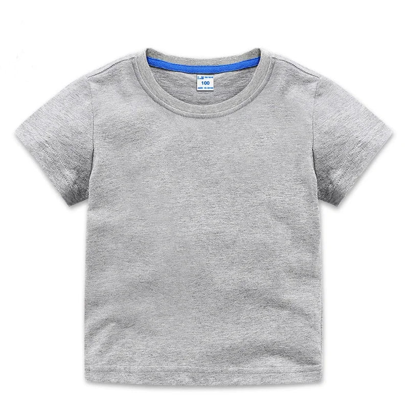Camiseta Infantil Básica de Algodón