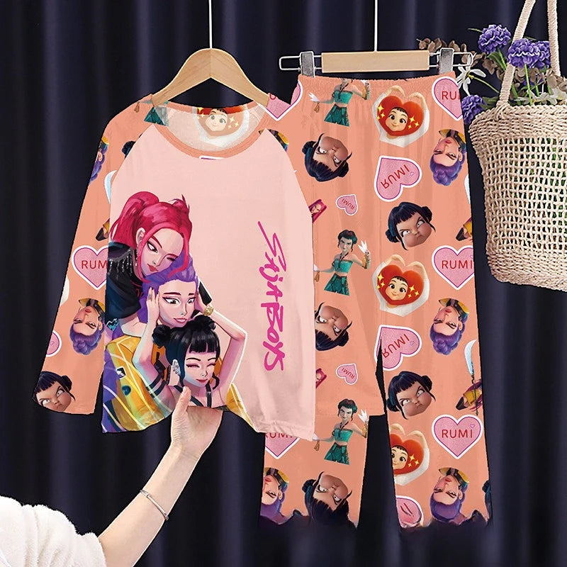 Pijama infantil de manga larga con estampado de estilo divertido