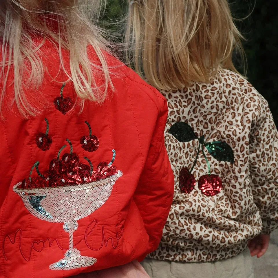 Chaqueta Infantil Acolchada con Acabado Satinado