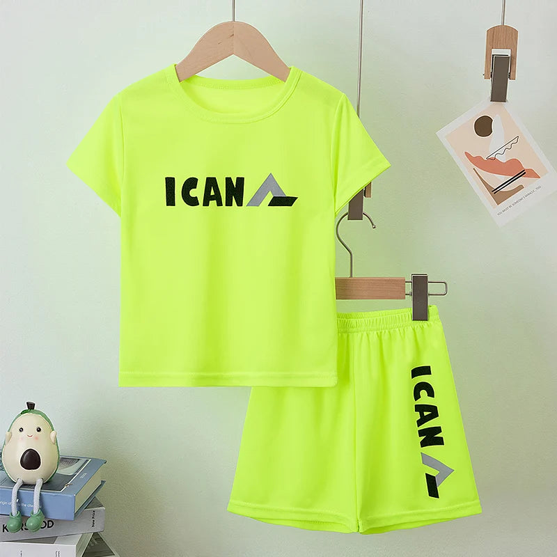 Short Infantil con Estampado de Letras para Niño