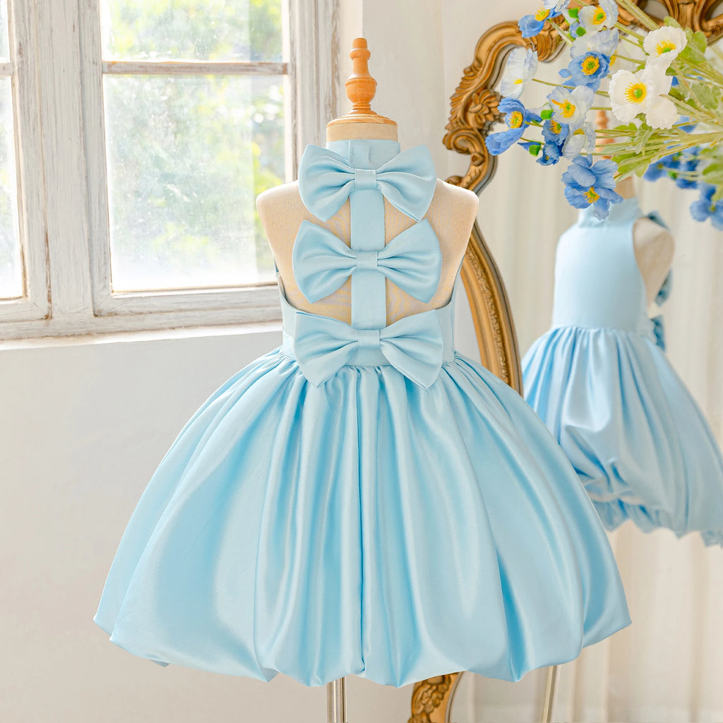 Robe de cérémonie pour enfant avec nœud