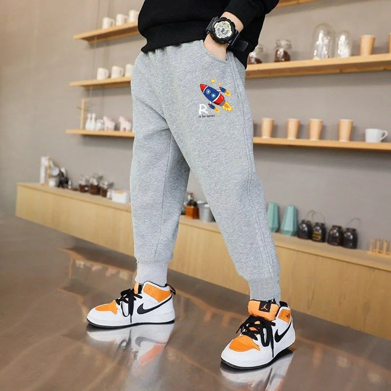 Pantalón Deportivo Infantil con Estampado de Letras para Niño