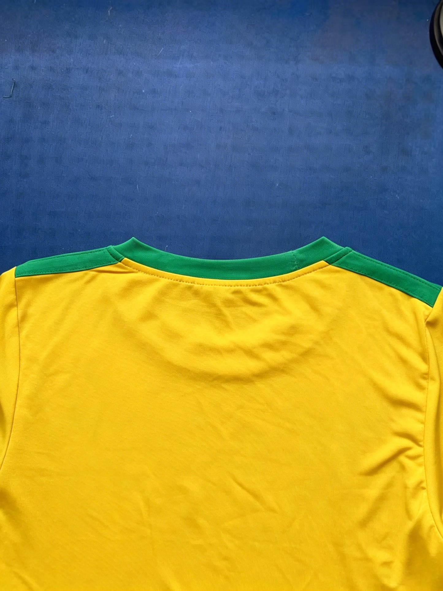 Women Summer Brazil Soccer Crop T-Shirt, Bold Letter & Number Graphic, Soft Casual Daily Tee