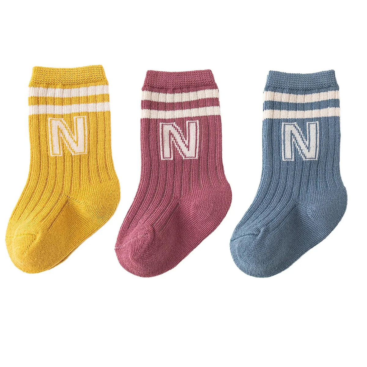 Lot de 3 paires de chaussettes en coton pour bébé garçon