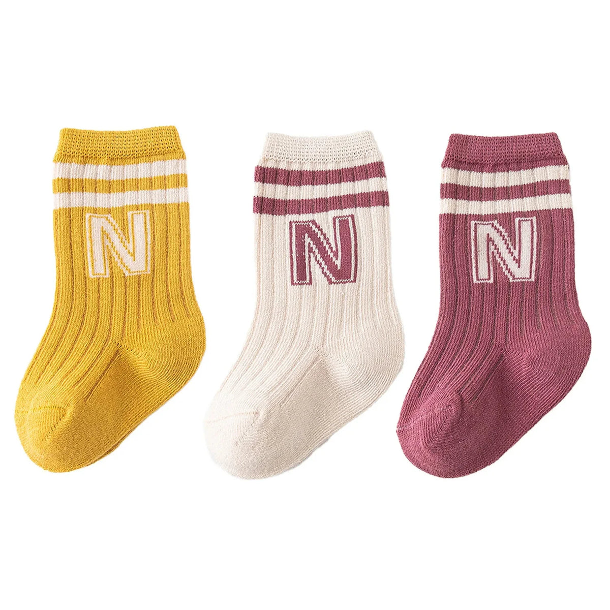 Lot de 3 paires de chaussettes en coton pour bébé garçon
