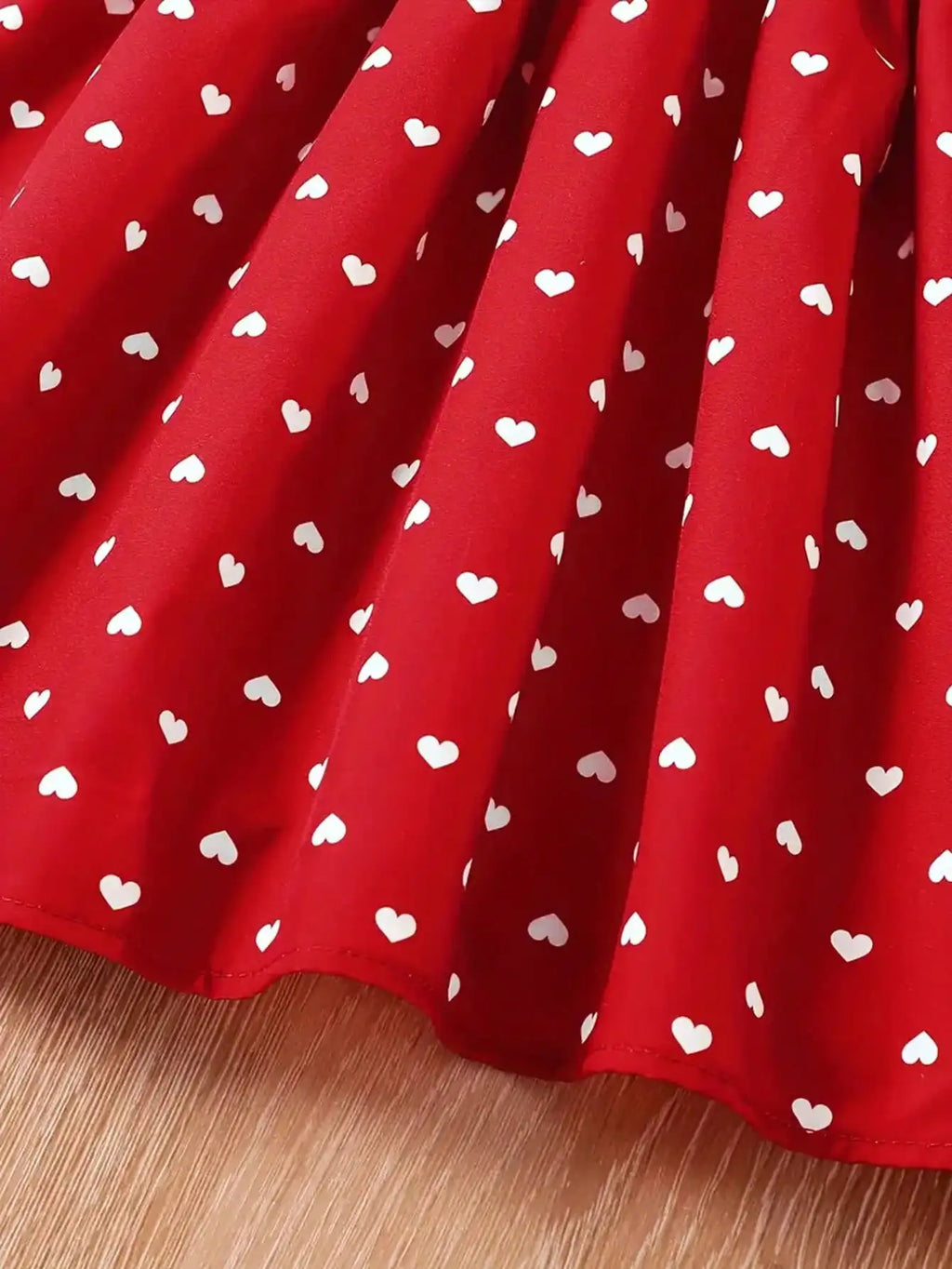 Robe d'été pour fille à imprimé cœurs