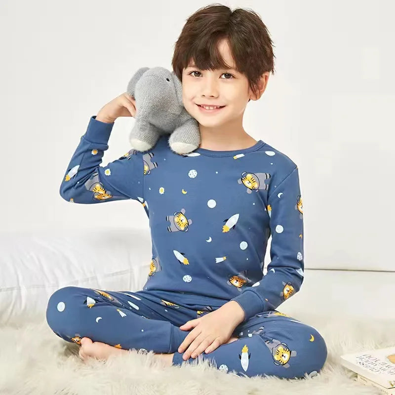Pijama de Algodón con Estampado de Astronauta