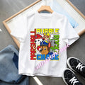 Camiseta Infantil Estampada de Perritos Aventureros