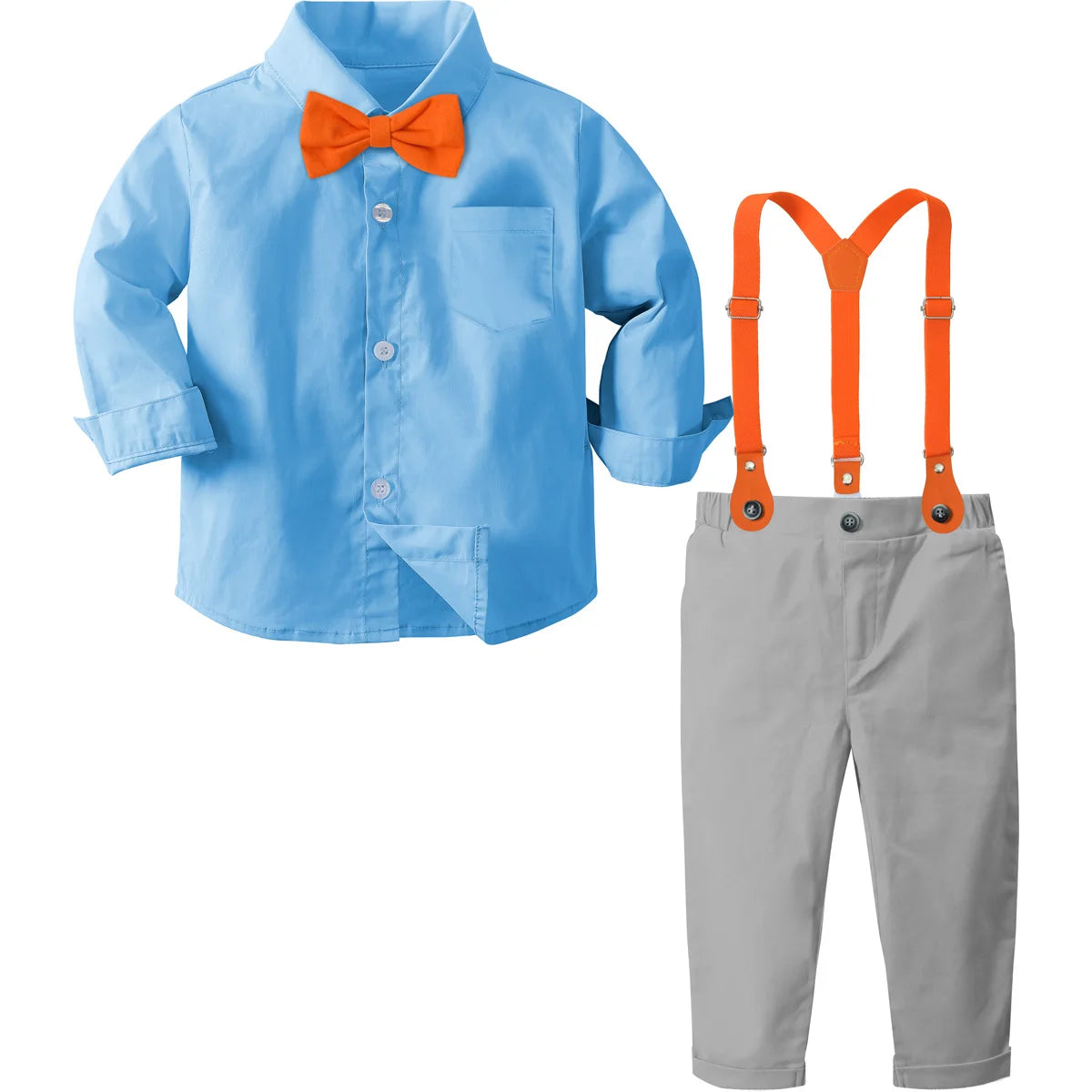 Conjunto Social Infantil con Tirantes para Niño