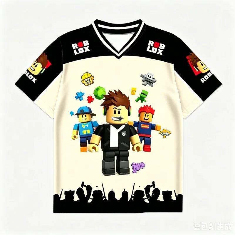 Camiseta Infantil Estampada de Estilo Gamer