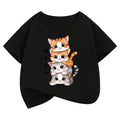 T-shirt Enfant à Imprimé Chat