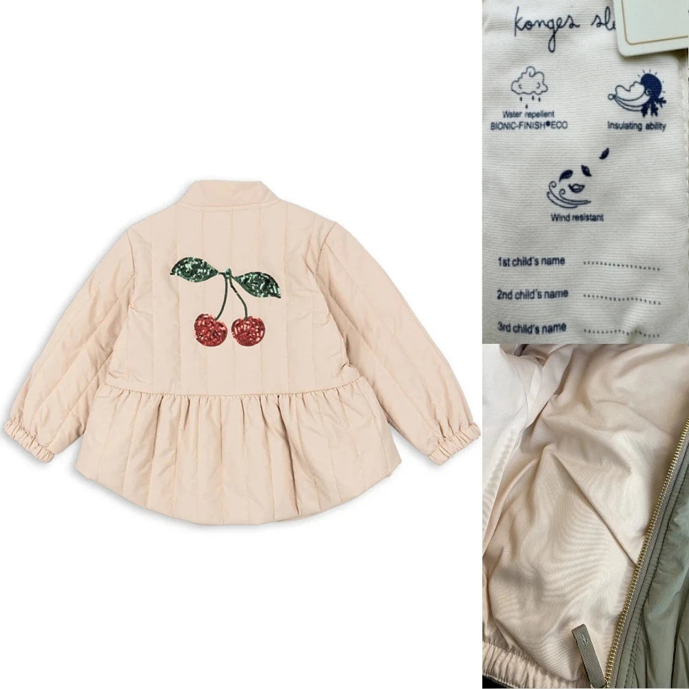 Chaqueta Infantil Acolchada con Acabado Satinado